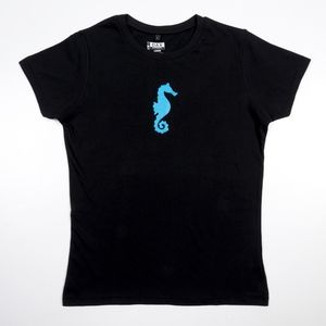 SEAHORSE T-Shirt Tee Fitted Soft Womens NWOT